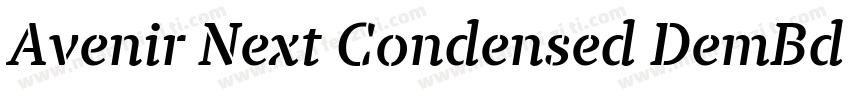 Avenir Next Condensed DemBd Ita字体转换